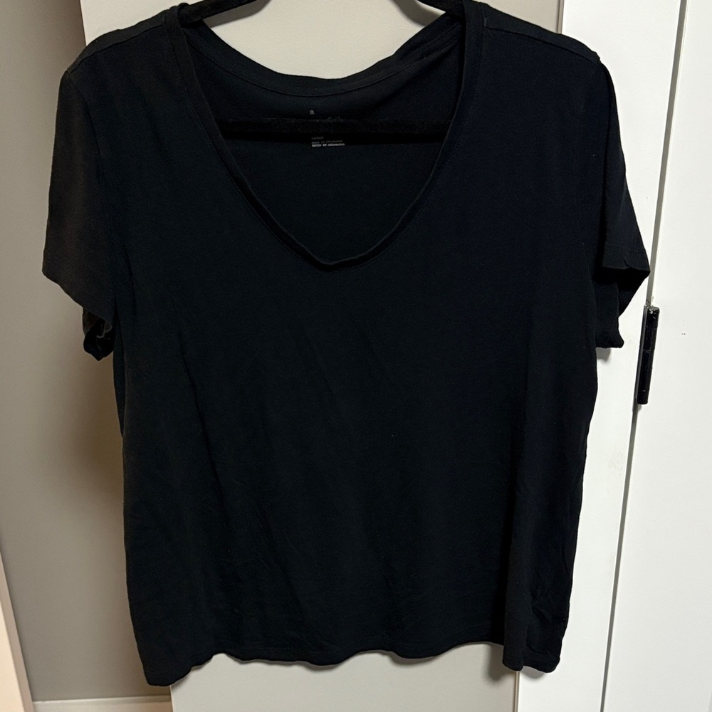 a new day Classic Black Short Sleeve Top